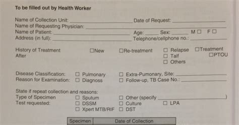 Public Health Resources Form 2a Ntp Laboratory Request Form Doh