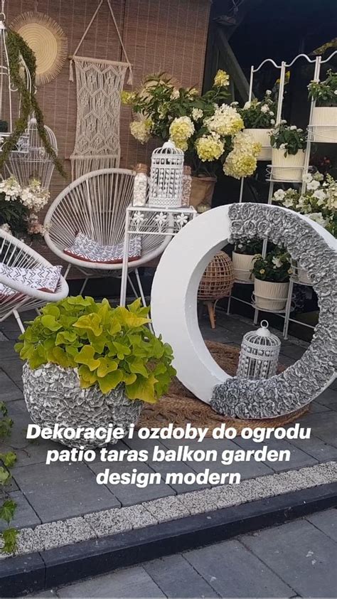 Dekoracje I Ozdoby Do Ogrodu Patio Taras Balkon Garden Design Modern