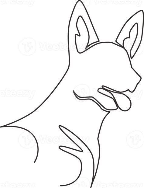 Dog Line Drawing Pngs For Free Download