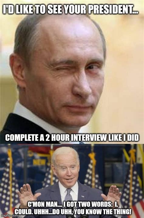 Image Tagged In Putin Winking Cocky Joe Biden Imgflip