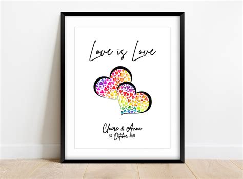 Lesbian Girlfriend Gift Gay Couples Wedding Gift Wedding Etsy