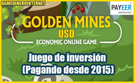 Golden Mines USD Mineria De Rublos Paga Desde 2015 Inversion