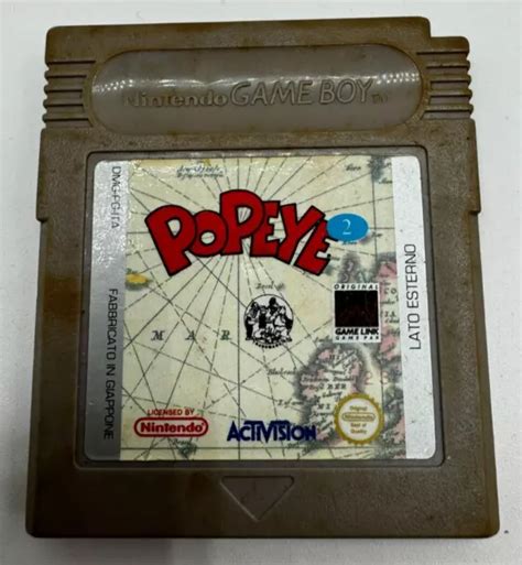 Popeye 2 Nintendo Game Boy Pal Ita Usato Cartuccia Italiano Gameboy Eur