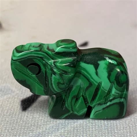 Pierre Vendue Seule Cm Malachite Statue En Pierre De Jade Cm