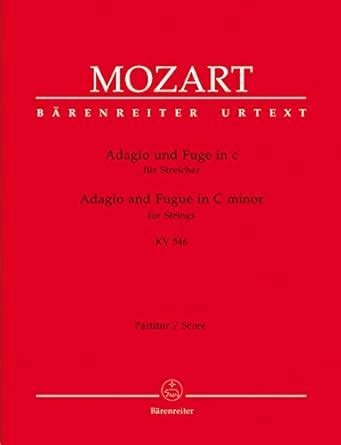 Mozart Adagio And Fugue In C Minor K Score Set Of Parts