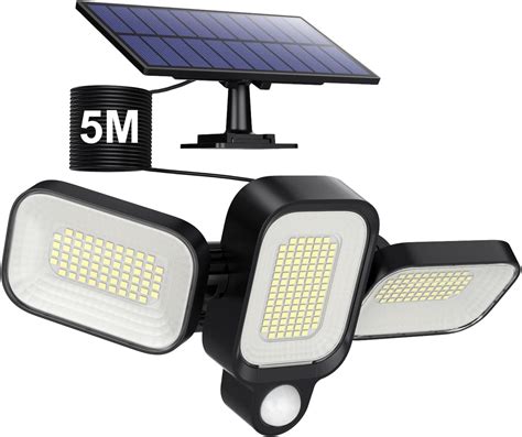 Feob Lot De Lampes Solaires Ext Rieur D Tecteur De Mouvement