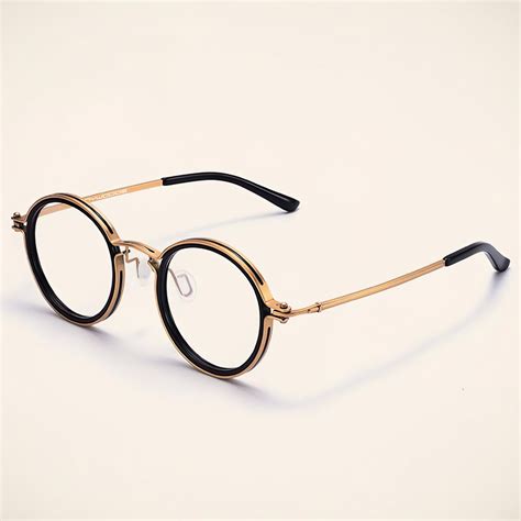 Gold Frame Glasses Handcrafted Pure Titanium Frame Vintage - Etsy