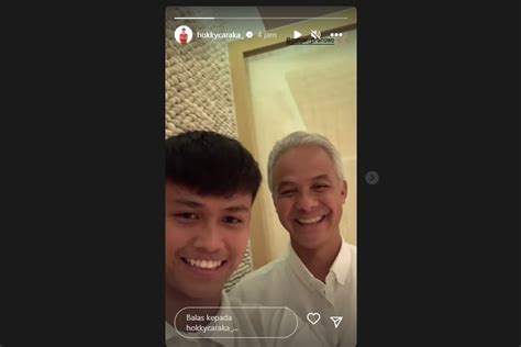 Hokky Caraka Bertemu Ganjar Pranowo Tersenyum Bersama Sudah Clear