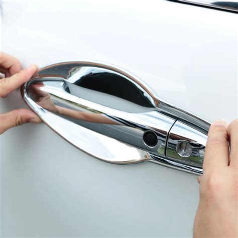 Auto Fit For Honda Crv Abs Chrome Side Door Handle Bowl Cover