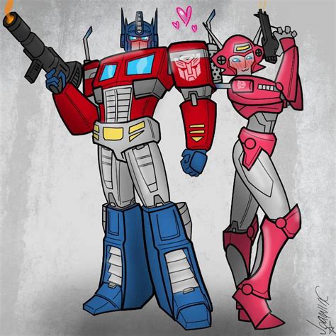 Optimus Prime And Elita 1 By Joaquinthatboi On Deviantart