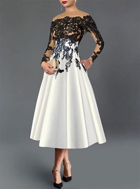 A Line Cocktail Dresses Elegant Dress Fall Wedding Guest Dress For