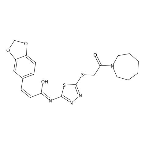 Buy Z N 5 2 Azepan 1 Yl 2 Oxoethyl Thio 1 3 4 Thiadiazol 2 Yl