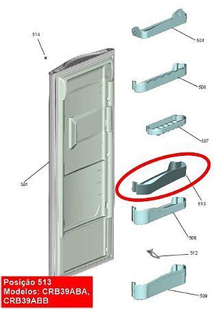 Prateleira Porta Refrigerador Consul Original CRM37 CRD36 CRD37 CRG36