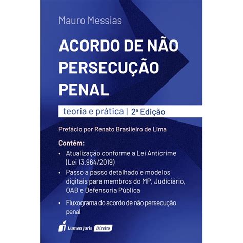 Acordo de não Persecução Penal 2ª Ed 2020 Submarino