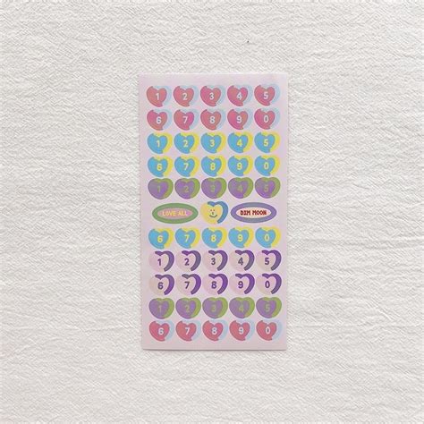 Jual Love Alphabet Sticker Sheet Sticker Aesthetic Deco Sticker Hias Bujo Journal Planner