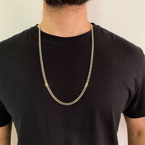 Pulseira Masculina Elos Grumet Mm Banhada A Ouro K Joias De Prata