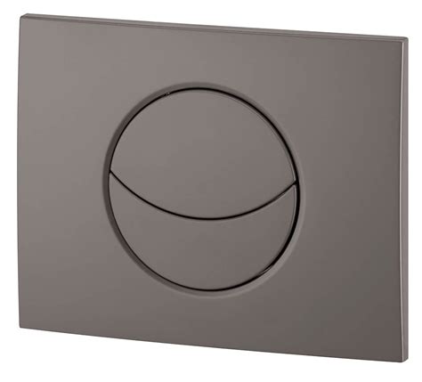 Plaque De Commande Lune Taupe Double Chasse Pour Wc Suspendu