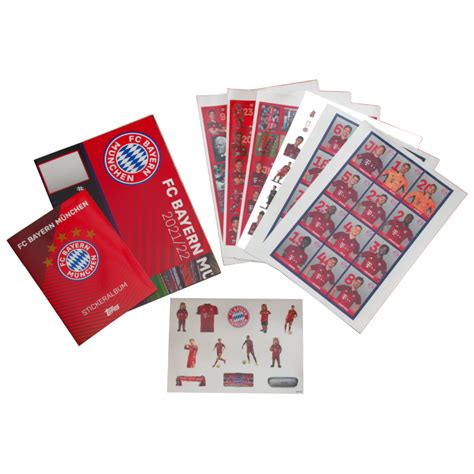 Fc Bayern M Nchen Stickeralbum Mit Xxl Poster Und Stickern Fcb