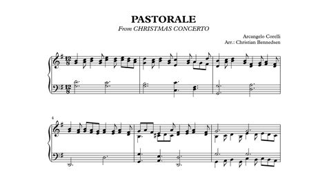 Corelli Pastorale From Christmas Concerto Piano Youtube