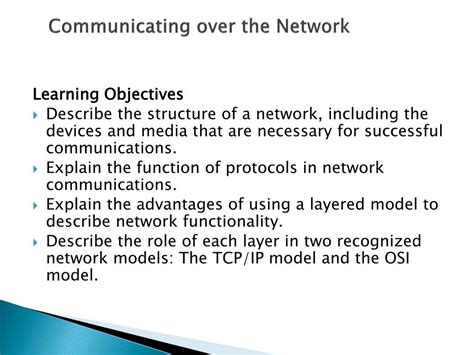 Ppt Communicating Over The Network Powerpoint Presentation Free