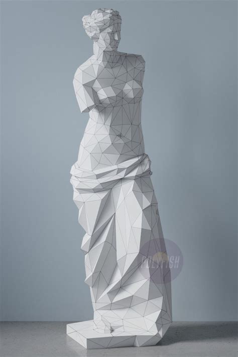 Diy Venus De Milo Template Papercraft Pdf Crealandia Venus De Milo Papercraft Templates