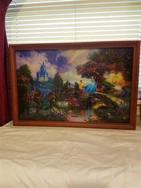 Thomas Kinkade Cinderella Wishes Upon A Dream Limited Edition Stained