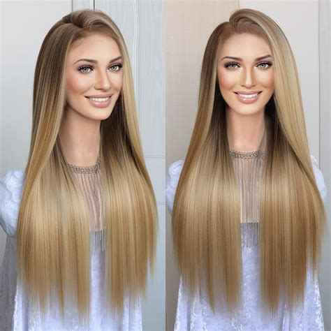 Amazon Kryssma Blonde 13x6 Lace Front Wig Long Bone Straight