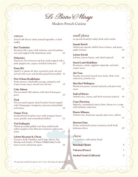 French Cafe Menu Template – PARAHYENA