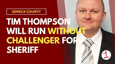 Thompson Expected To Run Unopposed For Sheriff In Seneca County