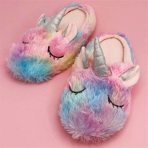 Тапочки Радужные Единороги Rainbow Unicorn купить по цене от 890 руб. в ...