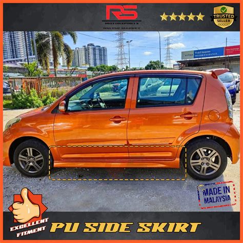 Ready Stockperodua Myvi G Tahun Se Pu Side Skirt