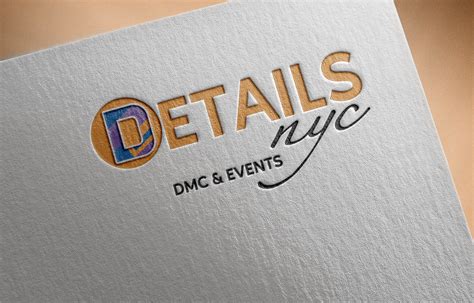 Elegant Playful Logo Design For Details NYC DMC Events By 26 Studio