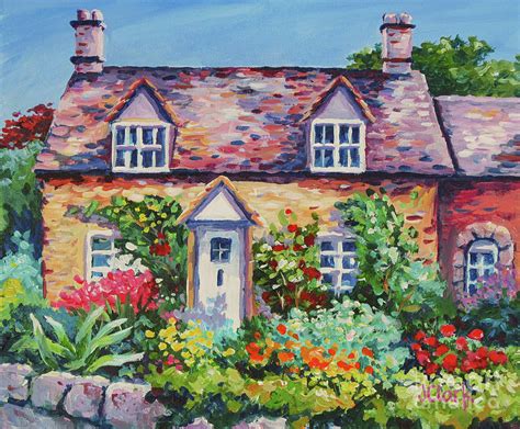 Cotswold Cottage Painting By John Clark Pixels