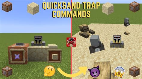 Command Block Tutorial 196 Quicksand Trap Commands In Minecraft 120