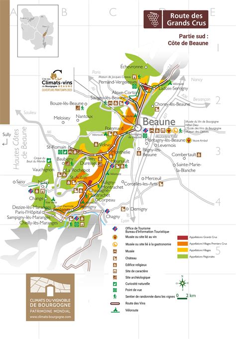 La Route Touristique Des Grands Crus Cit Des Climats Et Vins De