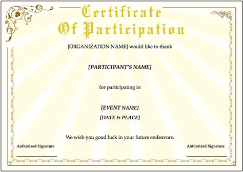 Training Certificate Template for Pages - Free iWork Templates