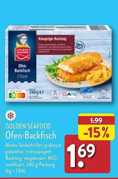 Golden Seafood Ofen Backfisch Angebot Bei ALDI Nord 1Prospekte De