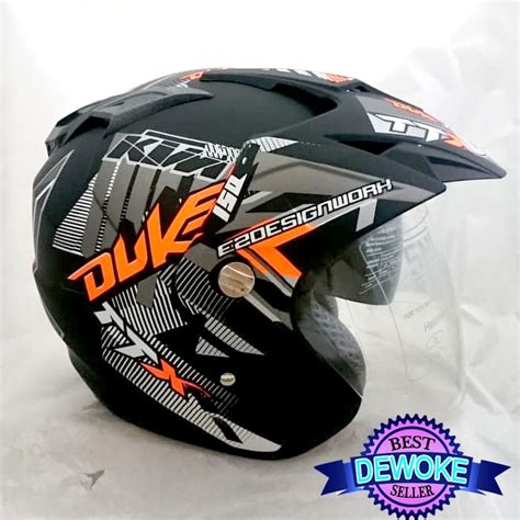 Jual Helm Motor Sni Original Dmn Ktm Duke Racing Sport Double Visor 2