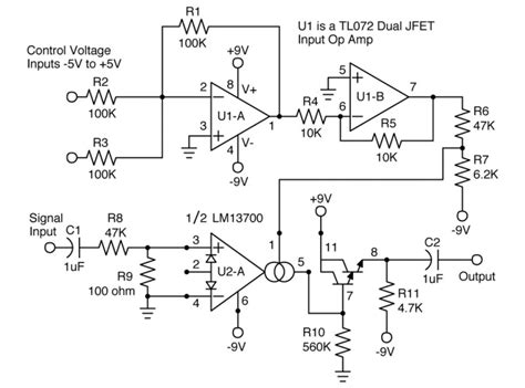 Vca Transconductance Op Amp Lm13700 By Brian Tuley At