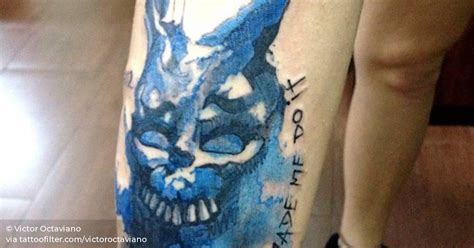 Donnie Darko Inspired Watercolor Tattoo