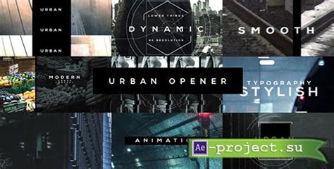 Videohive Urban Opener 20537773 Project For After Effects