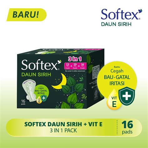 Jual Softex Daun Sirih Vitamin E In Isi Pads Popok Sekali