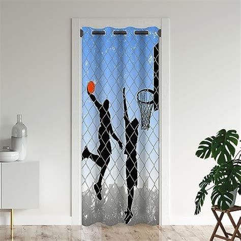 Basketball Sport Door Curtains For Doorways Athlete Arena Dunking Art