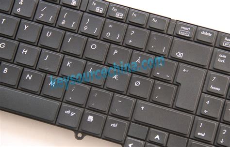 609877 081 HP Probook 6540b 6545b 6550b 6555b Danish Keyboard Dansk