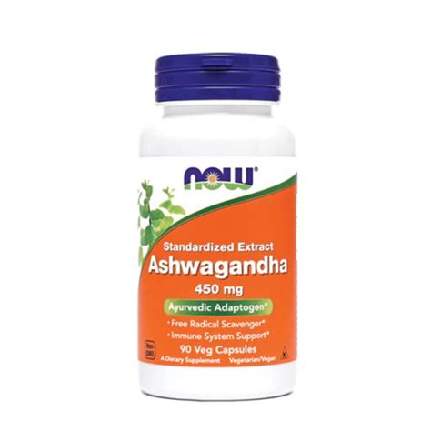 Now Ashwagandha 450 Mg 90 Kapsul Prehranska Dopolnila