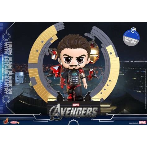 READY STOCK Hot Toys Cosbaby Iron Man Mark 6 With Suit Up Gantry COSB869 Shopee Malaysia