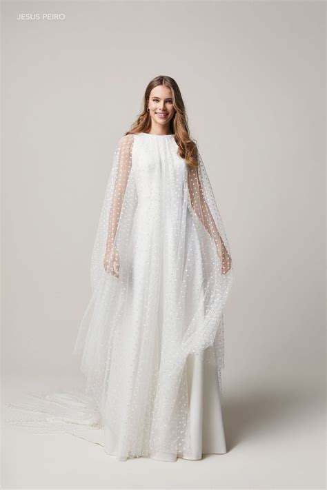 Bridal Capes Coats Stillwhite Blog Polka Dot Wedding Gown