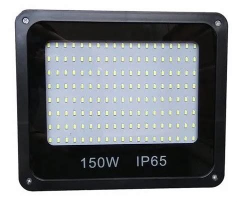 Aluminium Pure White 150 W LED Flood Light For Outdoor IP Rating