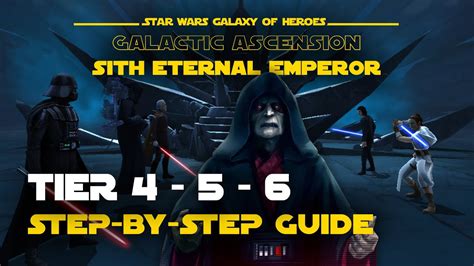 Tier 4 5 6 Guide For SEE Galactic Legend Ascension Event GL Sith