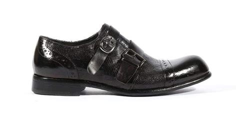 Jo Ghost Italian Designer Shoes Diver Reptilis Nero Monkstrap Loafers